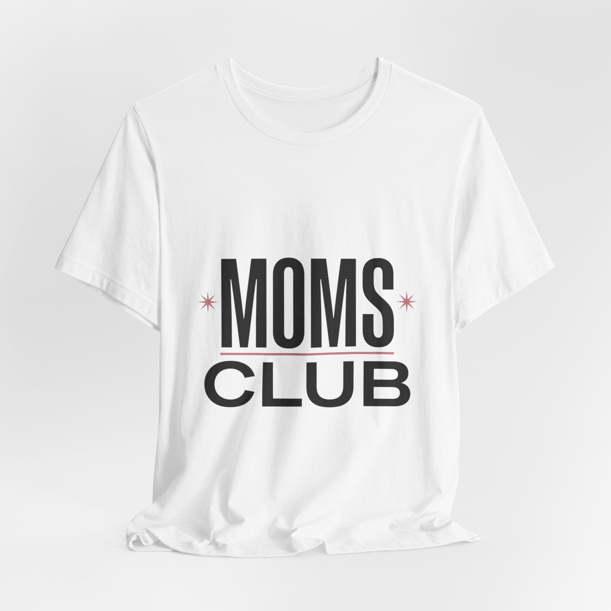 MOMS CLUB Tee | Mother’s Day Minimal Typographic Mom Shirt