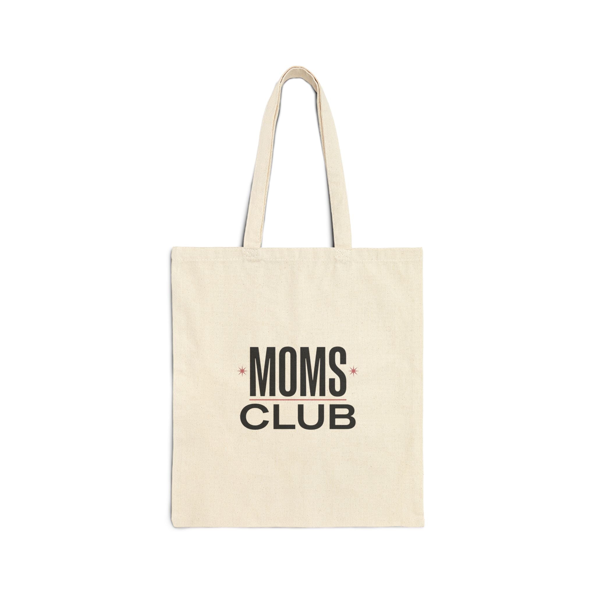 MOMS CLUB Tote, Mother’s Day Minimal Typographic Mom Accessory | Minimalist Mom Tote