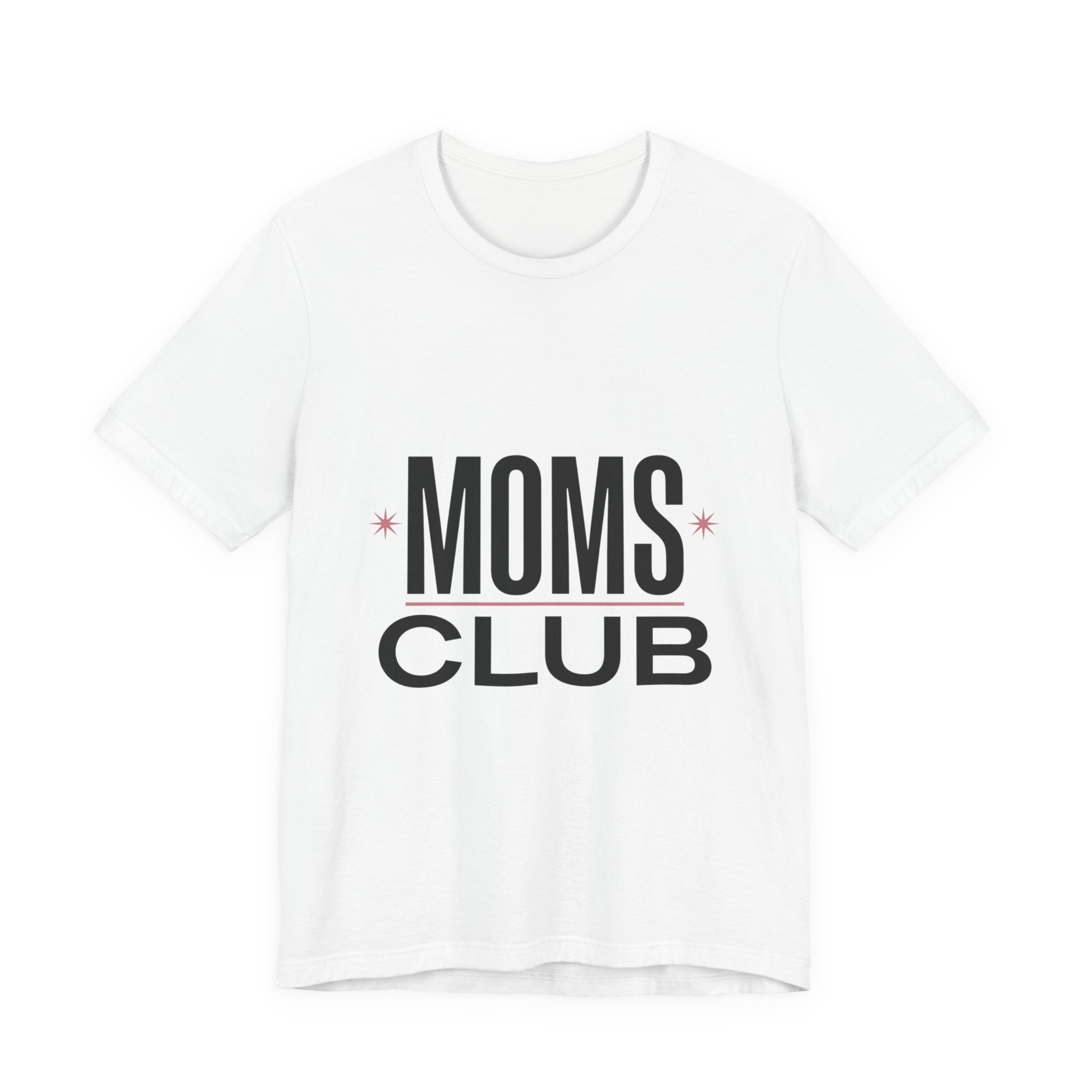 MOMS CLUB Tee | Mother’s Day Minimal Typographic Mom Shirt