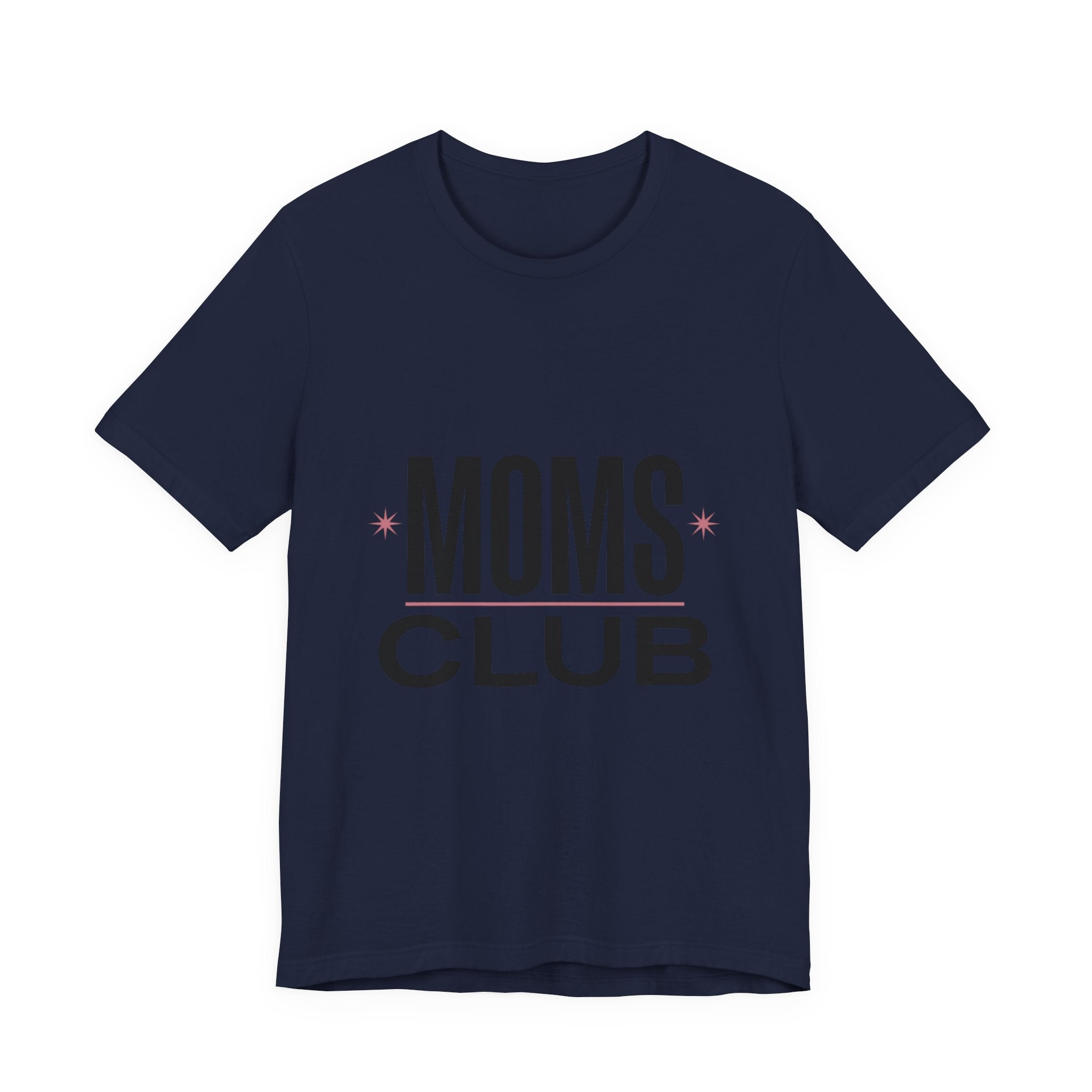 MOMS CLUB Tee | Mother’s Day Minimal Typographic Mom Shirt