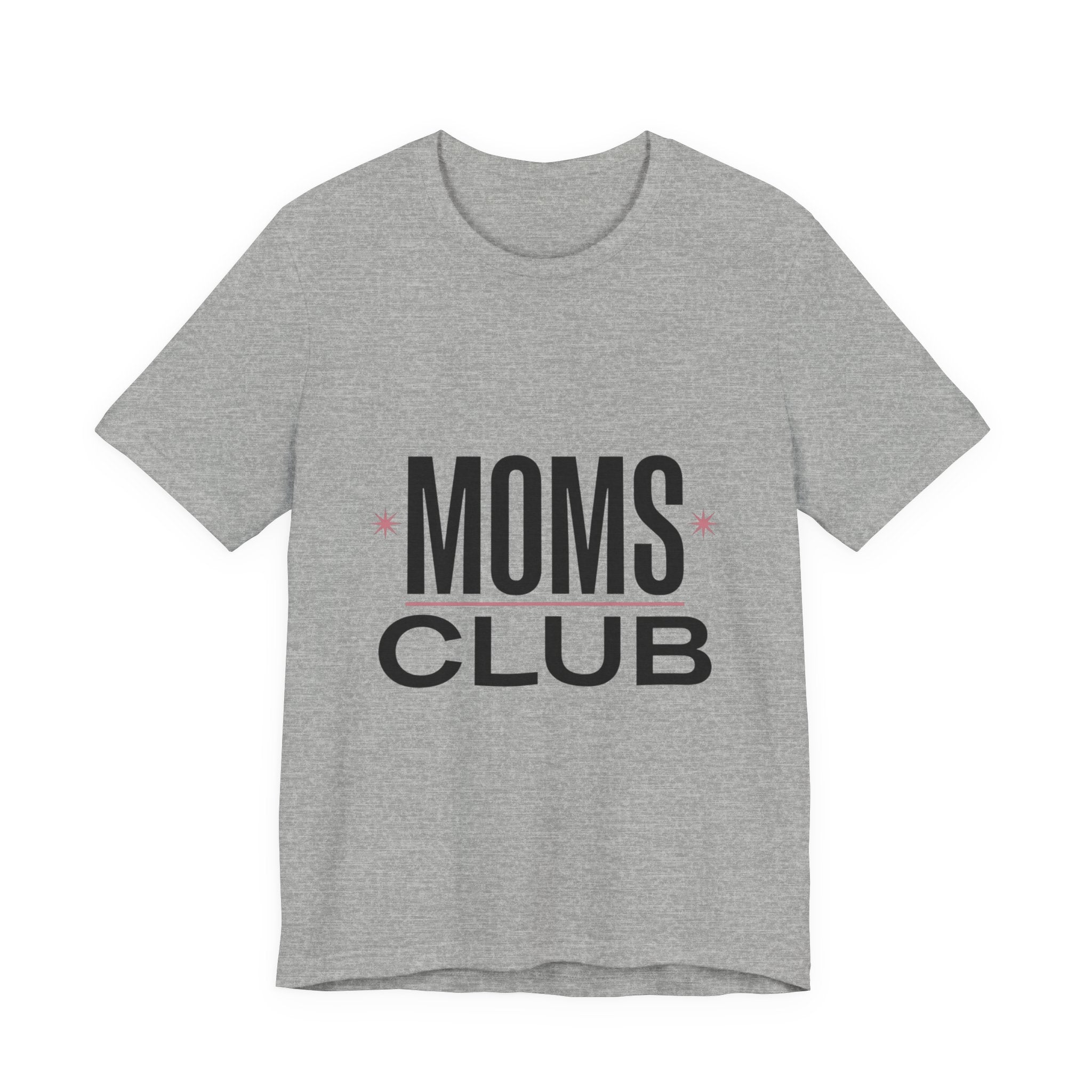 MOMS CLUB Tee | Mother’s Day Minimal Typographic Mom Shirt