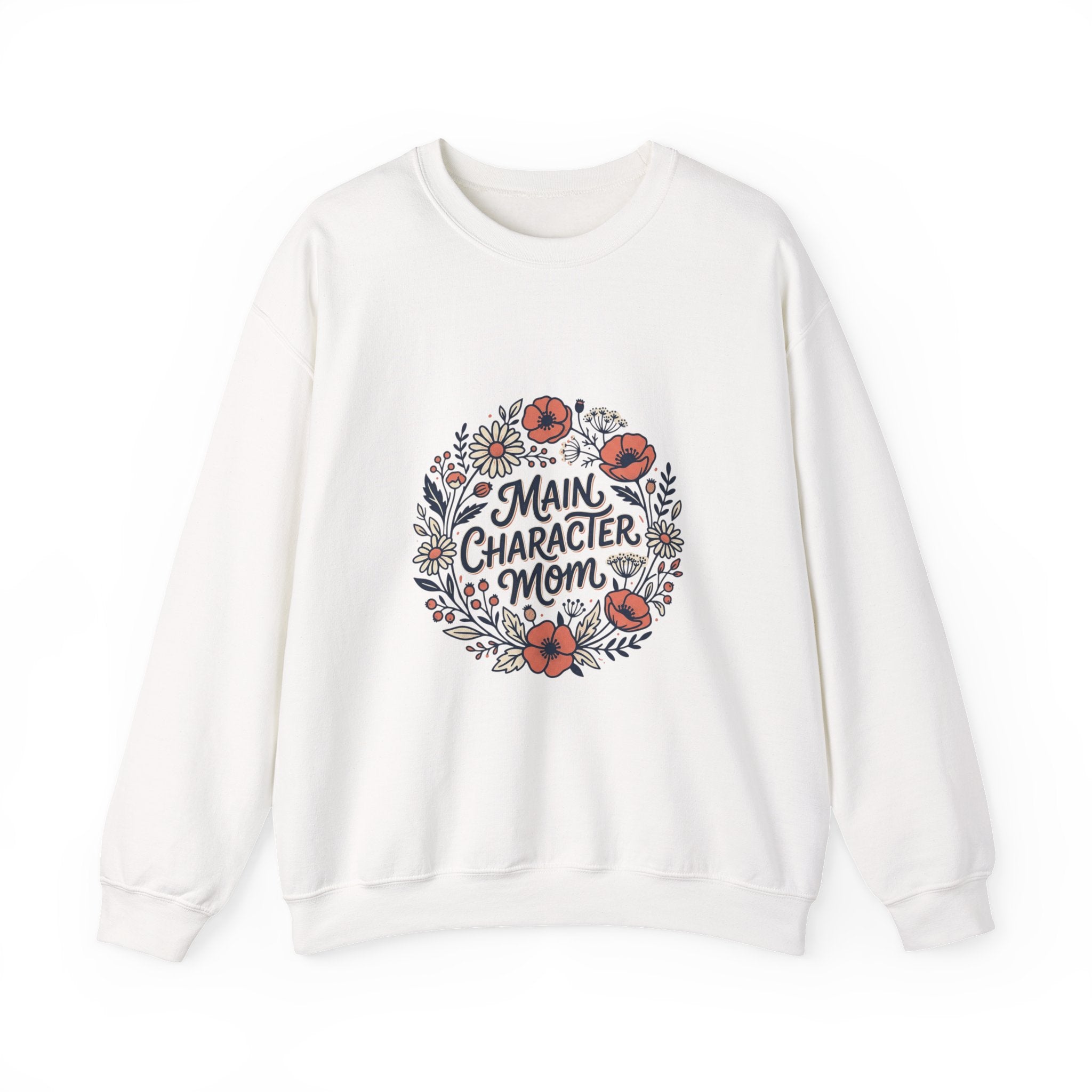 Main Character Mom Sweatshirt | typographic mom sweatshirt, minimalist mom tee