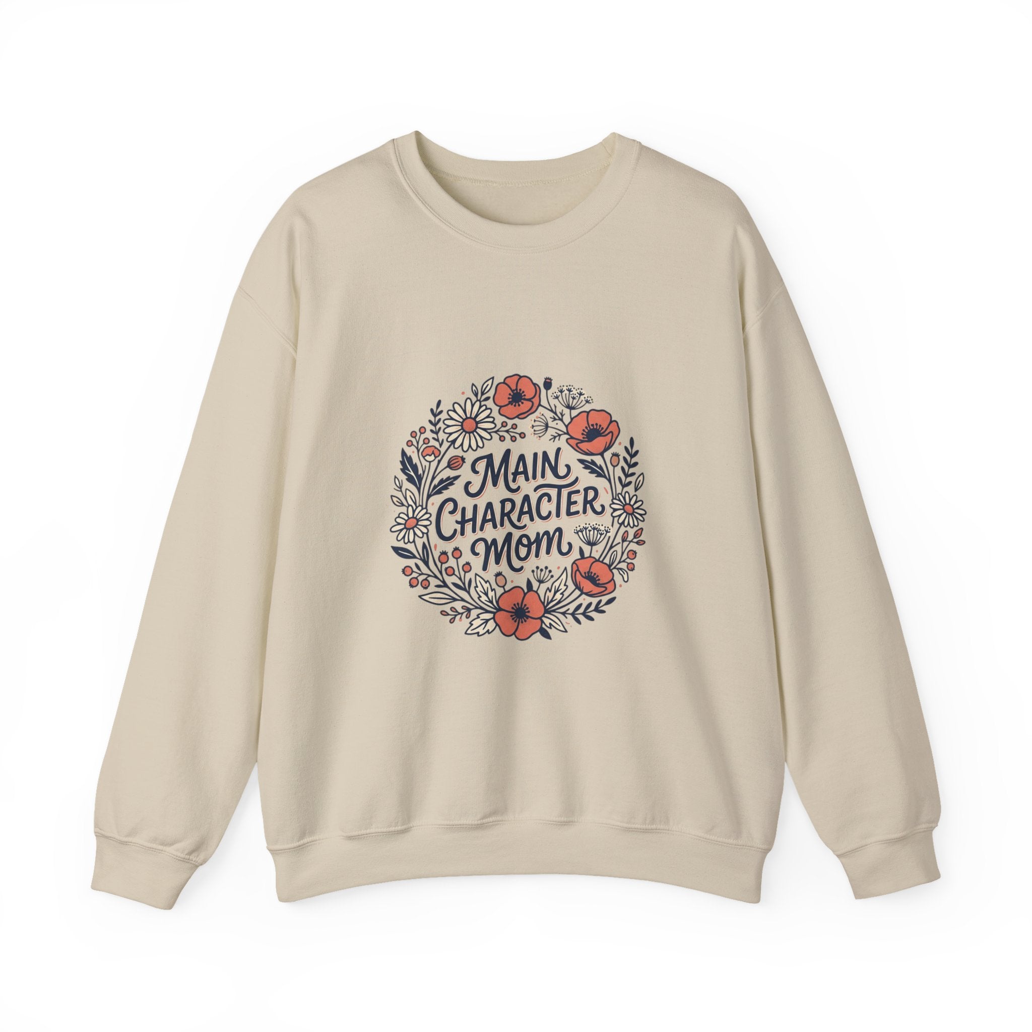 Main Character Mom Sweatshirt | typographic mom sweatshirt, minimalist mom tee