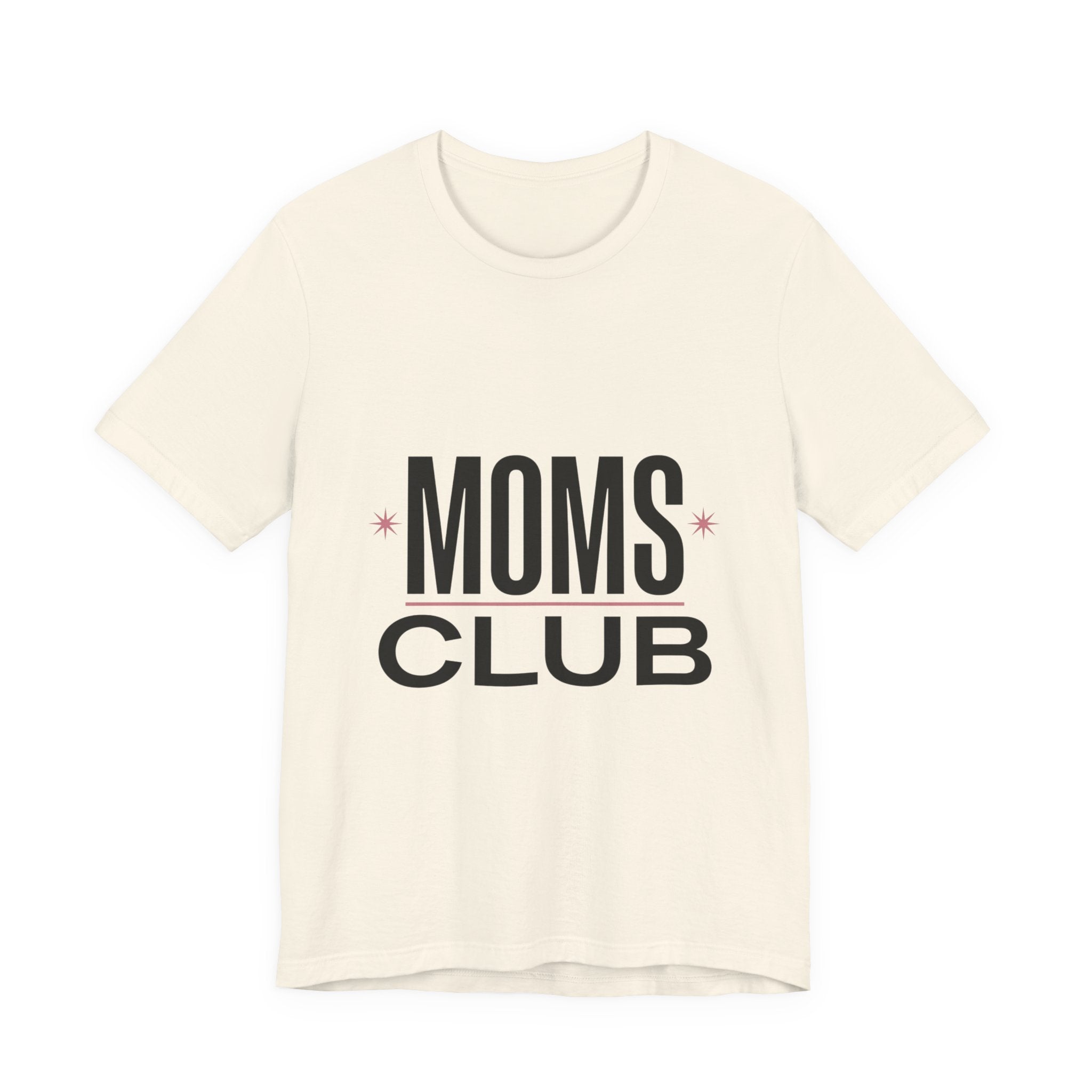 MOMS CLUB Tee | Mother’s Day Minimal Typographic Mom Shirt